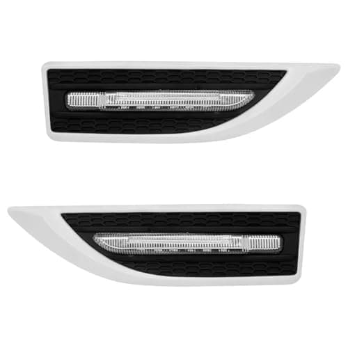 Aksmit Car Side Fender Light with 3 Colour Led Indicator Light (White) For Creta