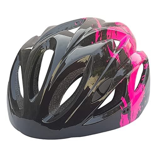FabSports CE & CPSC Certified Abstract Printed Bike/Bicycle Cycling Helmet for 10 Years to Adults. Light-Weight Bicycle Bike Helmet for Men and Women with Detachable Visor
