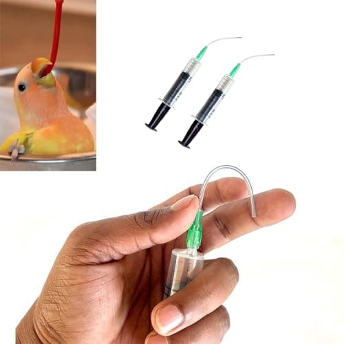 CJ farms and Agritech 12 Ml Bird Hand Feeding Syringe With Soft And Flexible Needle Pack Of 2