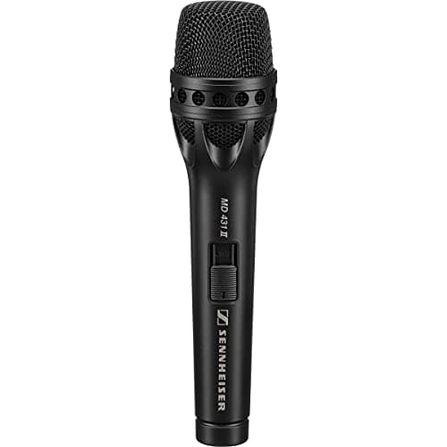 Sennheiser MD431II SuperCardioid Handheld Dynamic MicrophoneBlack