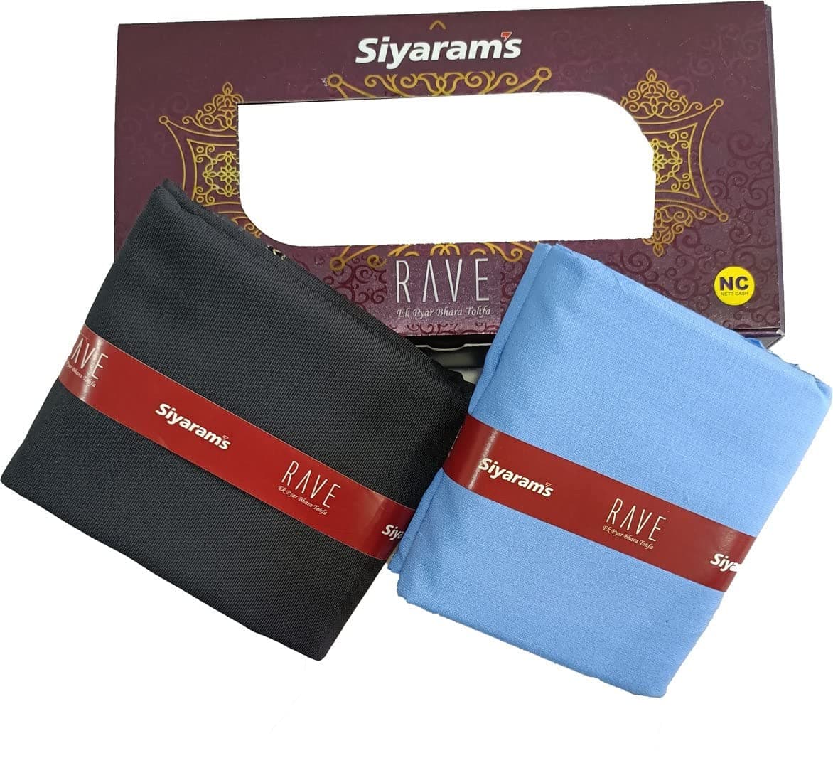 Siyaram's Unstitched Cotton Blend Shirt & Trouser Fabric Solid