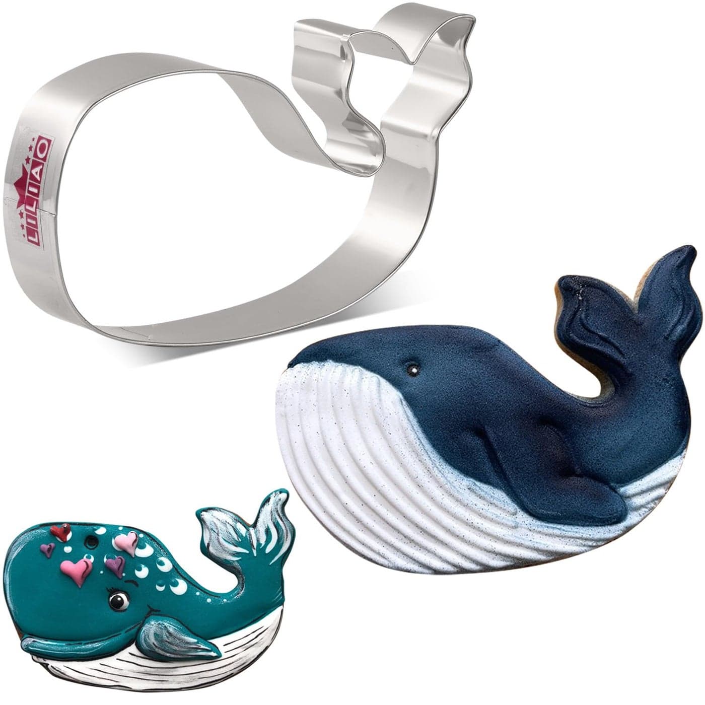 LILIAO Whale Cookie Cutter 46 x 28 inches Stainless Steel