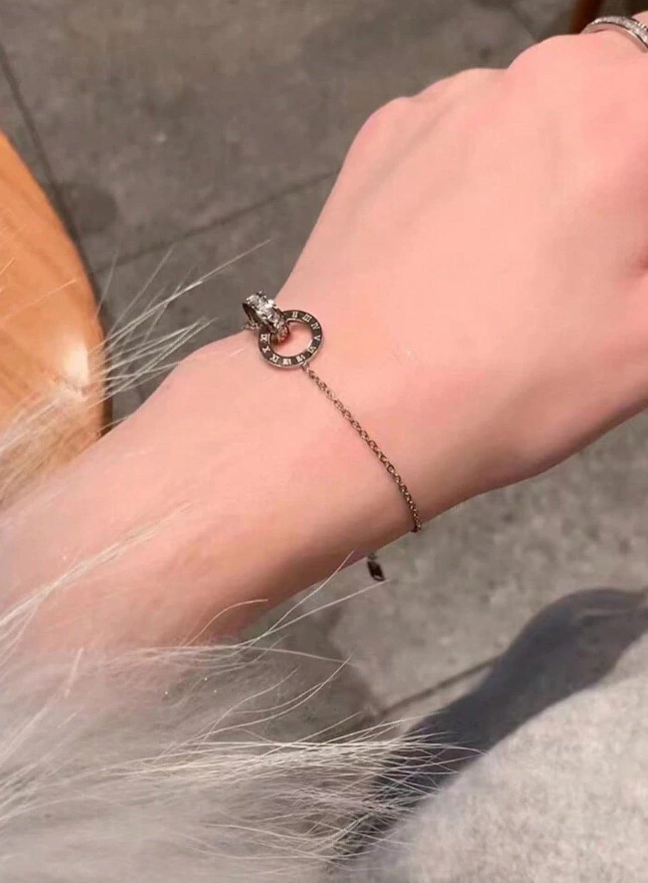 Silver Plated Stainless Steel Bracelet For Women