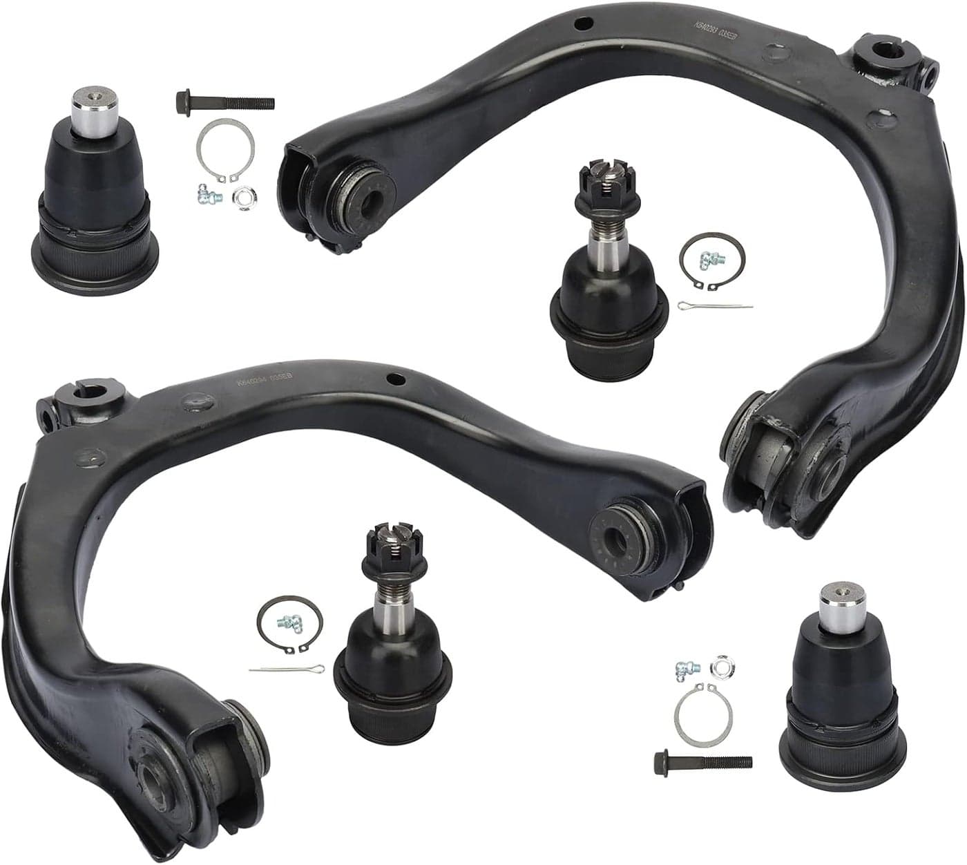 BRTEC Front Upper Control Arms & Upper Lower Ball Joints for Buick, Chevy, GMC, Saab, Olds - 6pcs