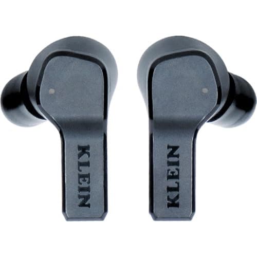 Klein Tools AESEB1S SMART SENSE True Wireless Safety Earbuds with Bluetooth and Situational Awareness 26dB Hearing Protection 30Hr Runtime