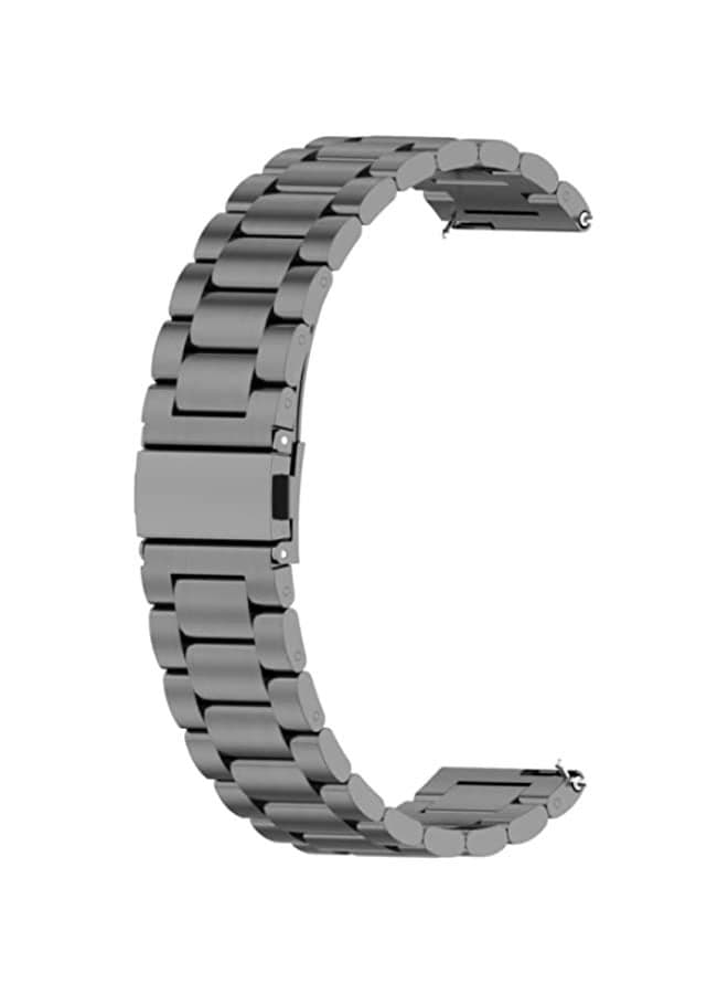 Band For Huawei GT 3 Pro 46mm Three-bead Metal Steel Watch Band Grey