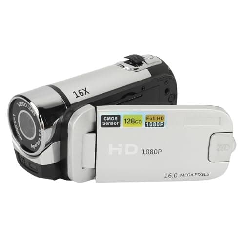 EIMSOAH Vintage Video Camera Camcorder, 16Mp Cam Corder, 1080P Digital Camera, 2.4 Inch Rotatable Screen Camcorder, 16X Zoom HD Video Recorder with Fill Light for Teens Beginner Adult