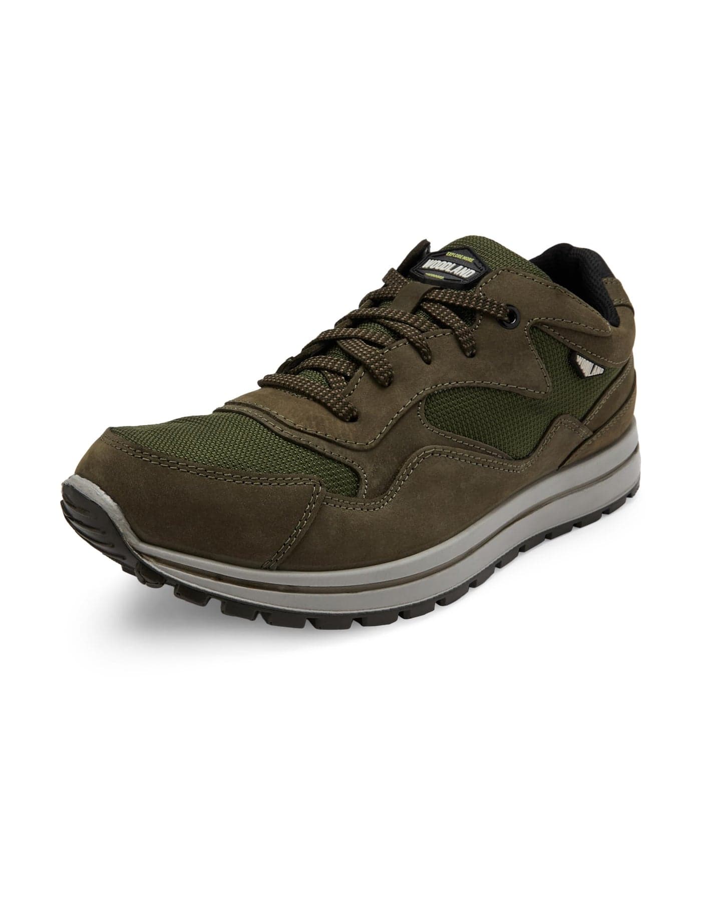 Woodland Men's Olive Green Nubuk B Casual Shoes-10 UK (44EURO) (OGCC 6053123)