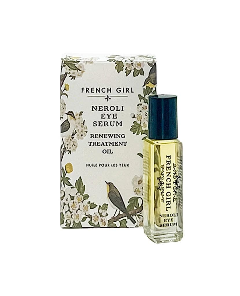 French Girl Neroli Eye Serum Renewing Treatment Oil for Under Eyes and Fine Lines Brightening Depuffer Organic PlantBased Ingredients Vegan CrueltyFree 3 oz