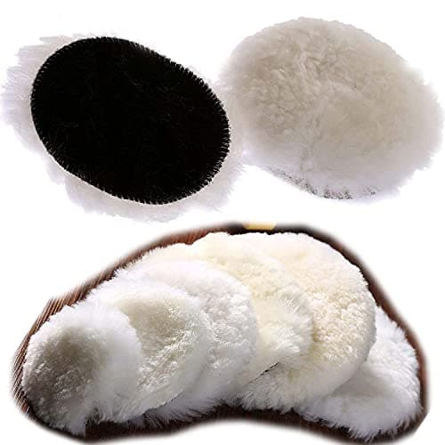 DIY Crafts 2 Pcs, 7" inch Only Wool Pad, Only Woo Pad For Wool+Felt Pad+M10/14 Glass Polishing Deep Scratch Remover Kit for Window Repair Abrasive Discs Polish Windsc (2 Pcs, 7" inch Only Wool Pad)