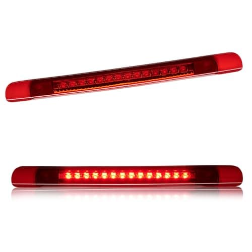 Cxdar Third 3rd Brake Light LED for 1998-2007 Toyota Land Cruiser, High Mount Rear Brake Lights Assembly for 98-07 Toyota Land Cruiser without Spoiler, Waterproof Center Cab Lamp Stop Light (Red)