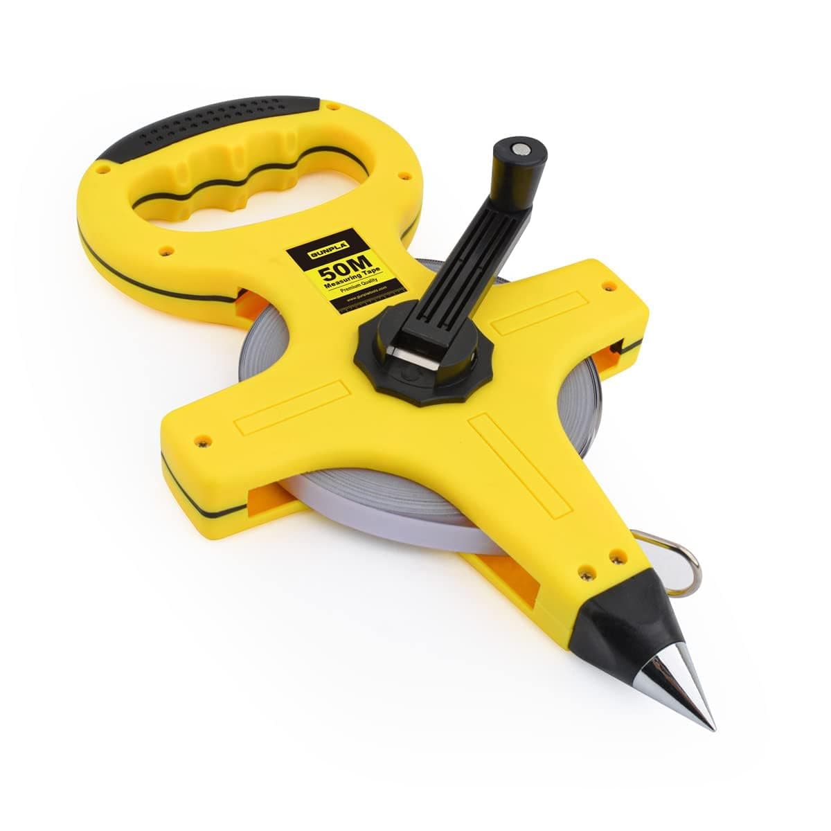 Sevia Plastic Measuring Tape for Home 30Meter50Meter Professional Industrial Use Durable Winding Mechanism Handle and Steel End Hook Measuring Tape Tool 50 Meter