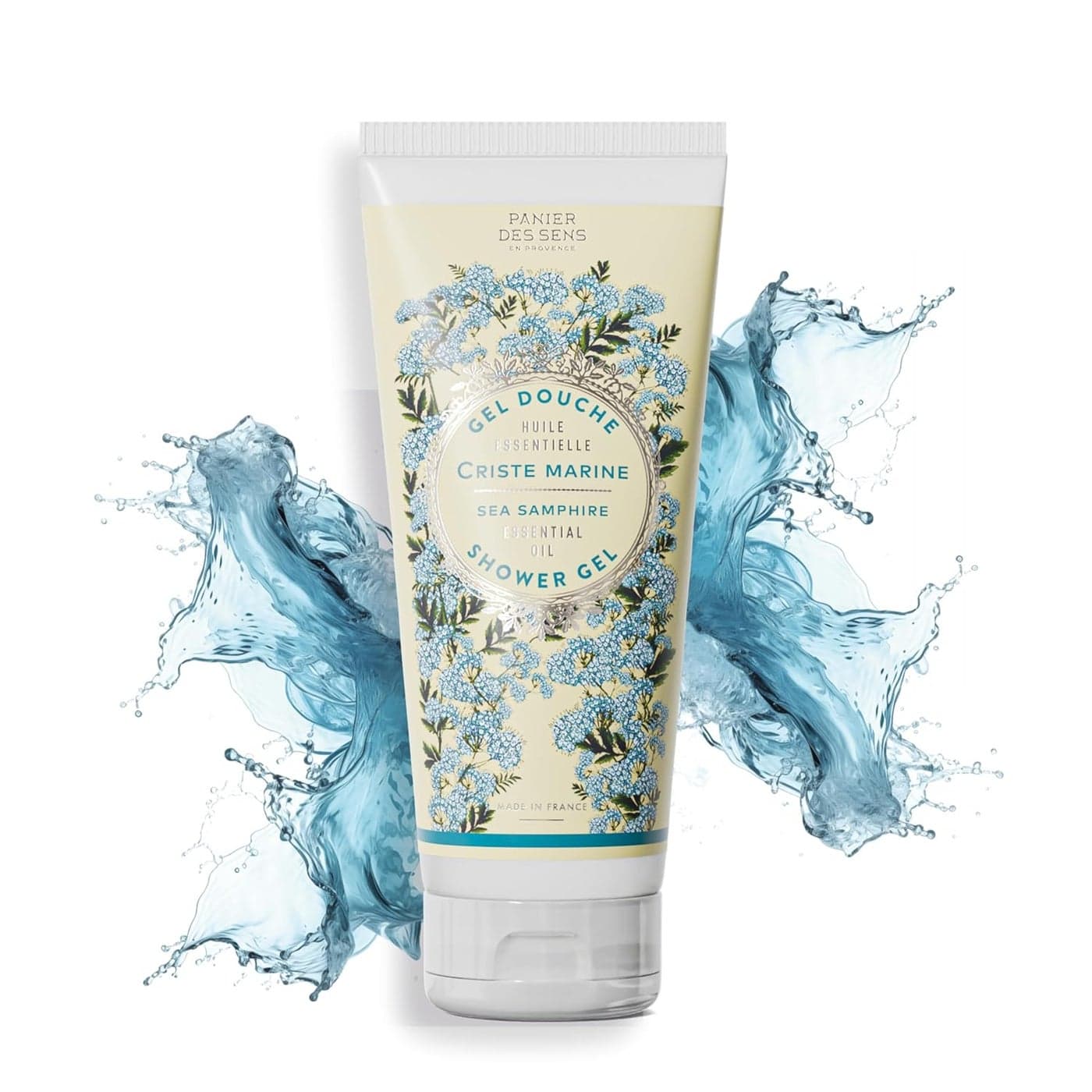 Panier des Sens Sea Samphire Moisturizing Body Wash for Women Men Gentle Shower Gel with 96 Natural Ingredients for Normal Sensitive Skin Body Care Made in France SLS Free Vegan 68 Floz