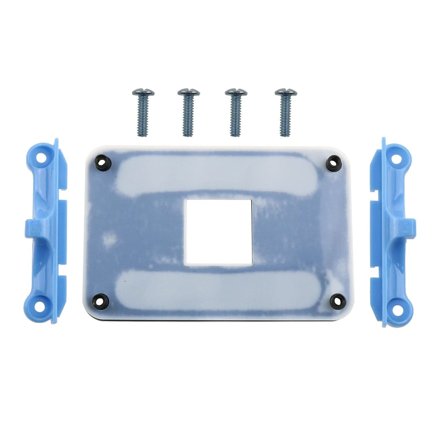 ZZHXSM AM4 Backplane CPU Heatsink Bracket Motherboard CPU Fan Cooling Mounting Sheet Plate Mount on Motherboard for AM4 Only Blue