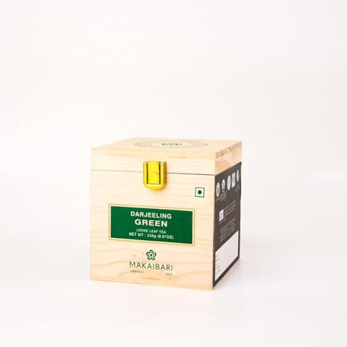 Makaibari Darjeeling Green Tea | 250gm Chestlets box | Antioxidant-Rich | USDA Certified Organic | Immunity Booster | Premium Green Tea | Handpicked | 100% Natural Loose leaf