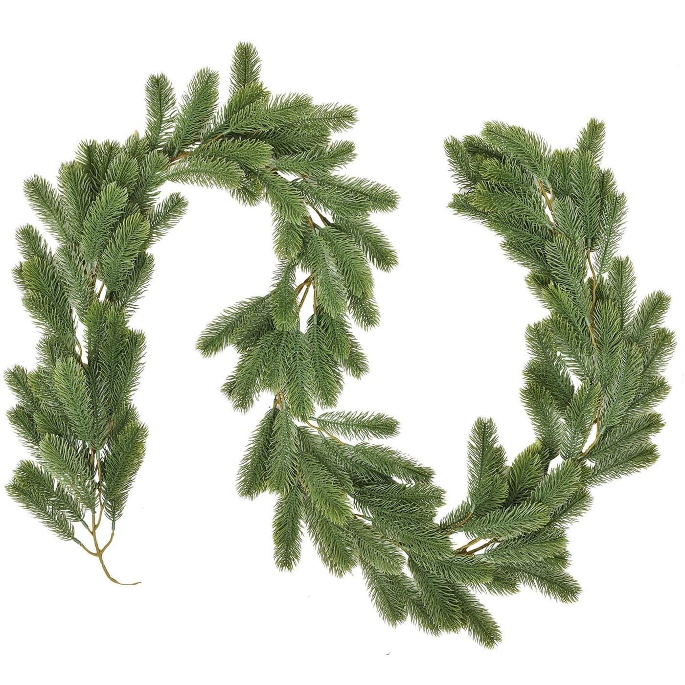 Artiflr 6Ft Christmas Garland Artificial Pine Garland Holiday Decor for Outdoor or Indoor Home Garden Artificial Green Greenery or Fireplaces Holiday Party Decorations Green