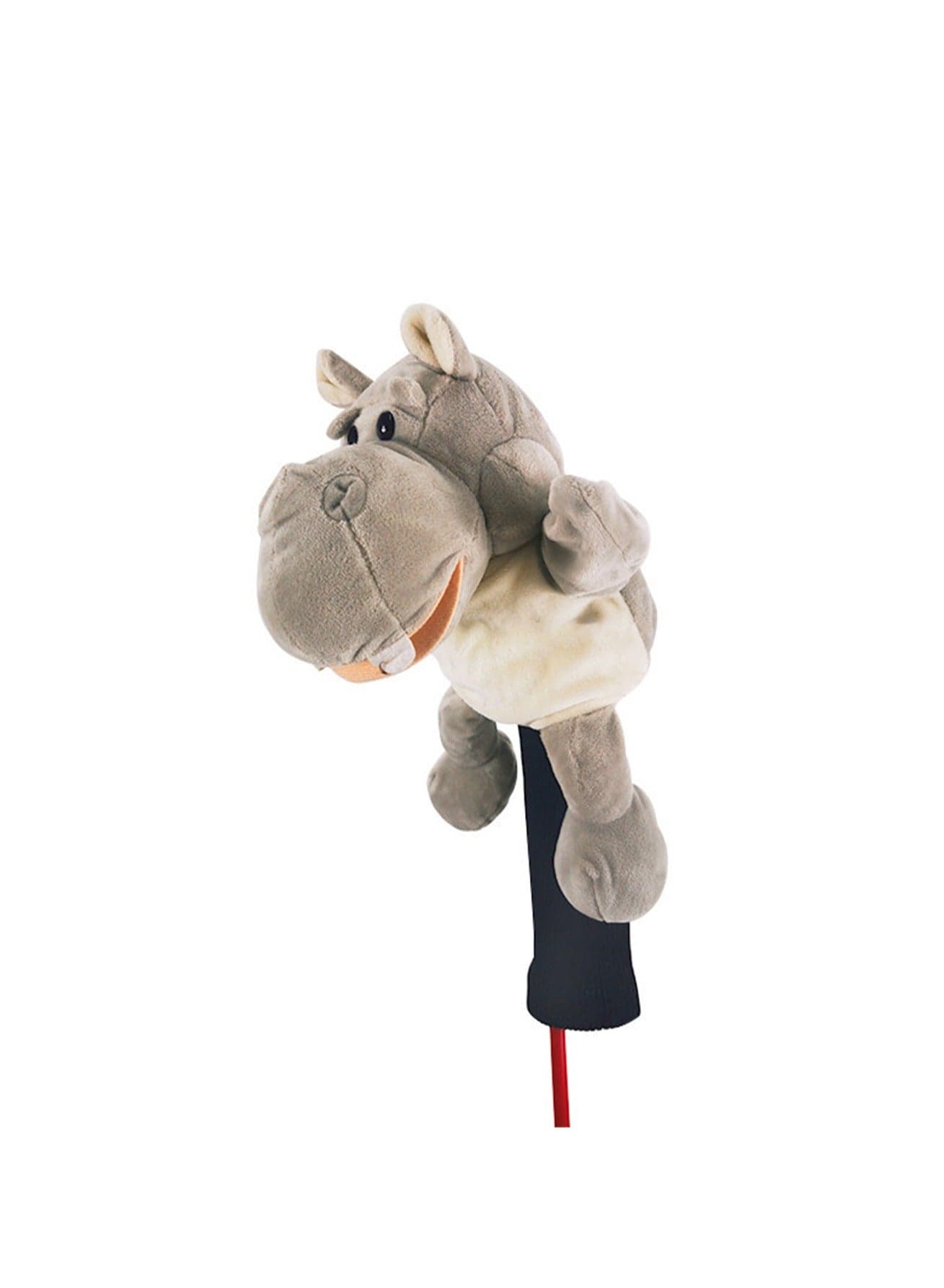 Cartoon Cute Golf Club Cover No. 1 Wood Club Cap, Soft Animal Golf Head Cover, Male And Female Golfer Gift And Golf Bag Accessories (Gray Hippo)