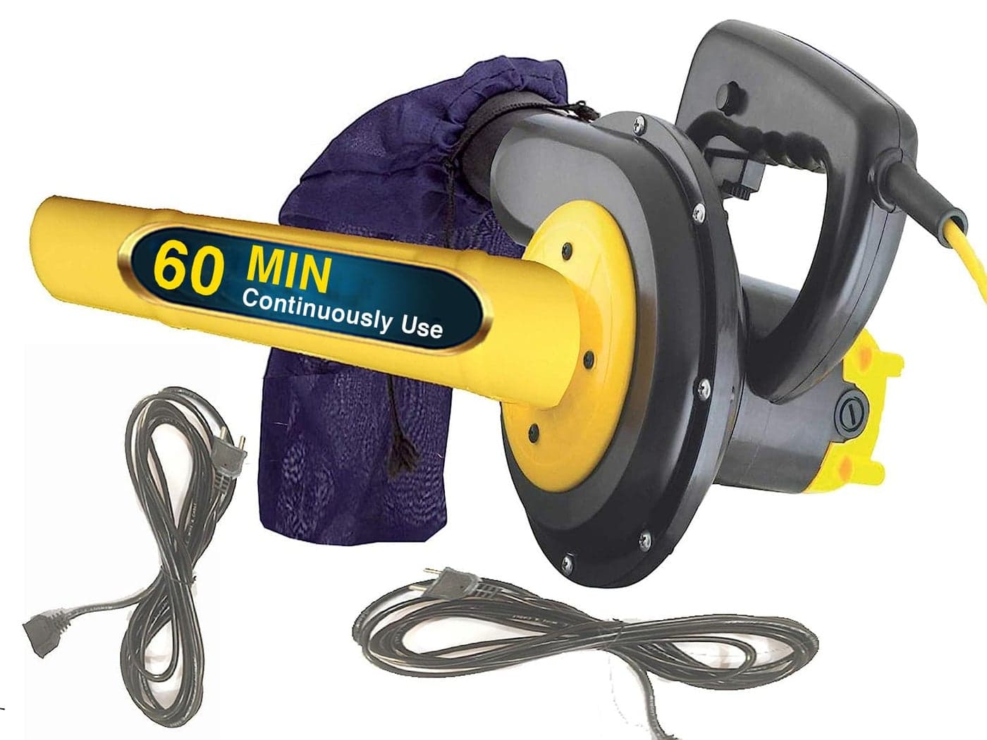 Elmico 700W Blowers for Cleaning Dust/Dust Collector/100% Copper Armature Suction air Blower Guaranteed Motor/20ft Extension Wire with Vacuum Function Continuously 60 min use (Made in India)