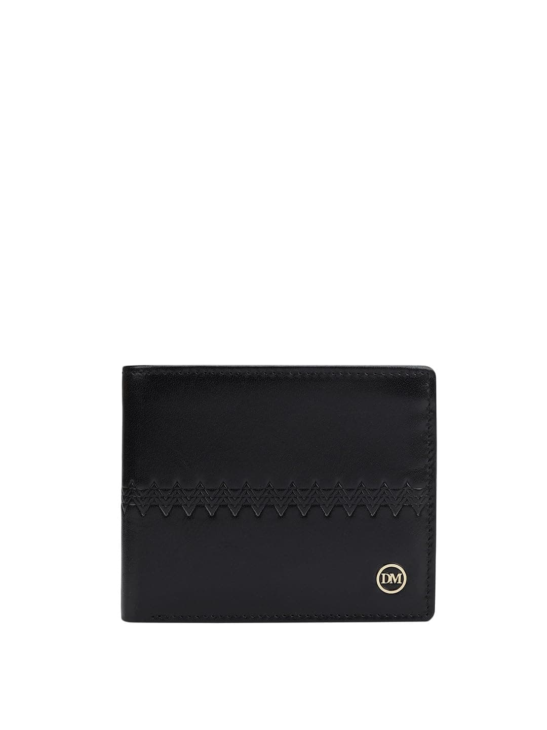 Da Milano RFID Protected Leather Wallet for Men with Card Slot - Black