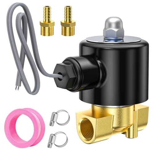 TAILONZ PNEUMATIC 3/8 Inch NPT DC24V Brass Electric Solenoid Valve 2W040-10 Normally Closed Water, Air, Diesel