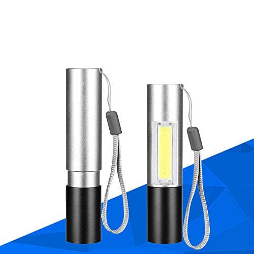 smars Metal Usb Rechargeable Mini Led Flashlight 3 Lighting Mode Telescopic Zooming Waterproof Torch