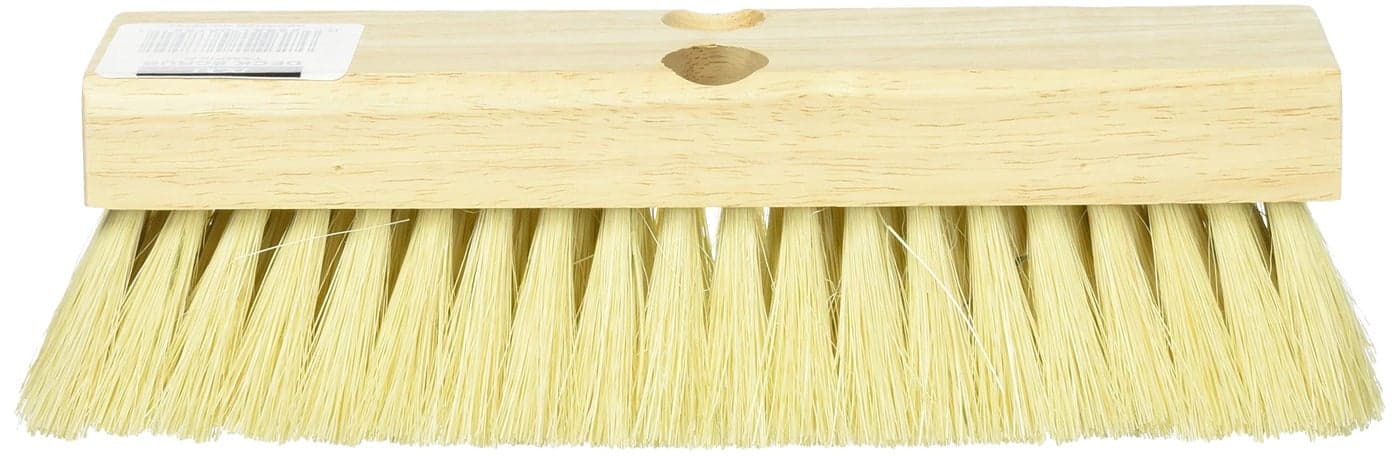DQB Industries 08755 Tampico Deck Scrub Brush with 1 Tapered and 1 Threaded Hole 10Inch