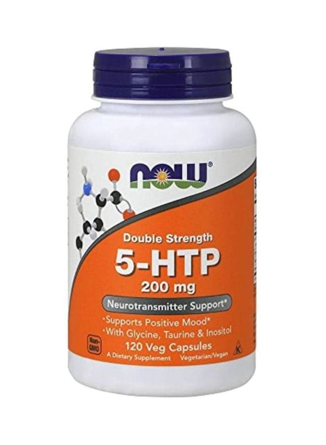 Double Strength 5-HTP 200 mg -120 Vegetable Capsules