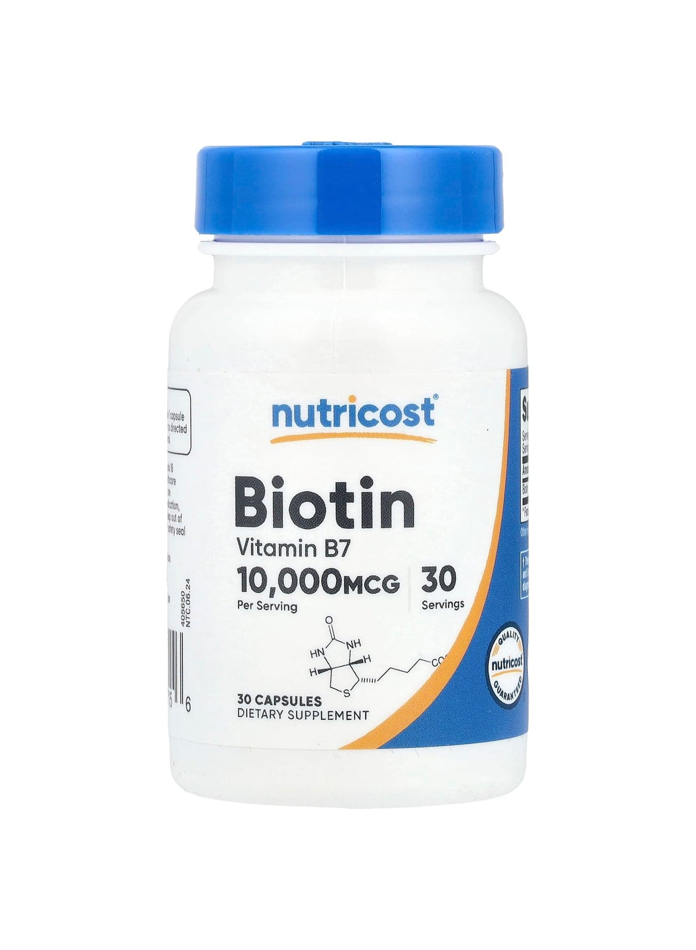 Biotin, 10,000 mcg, 30 Capsules