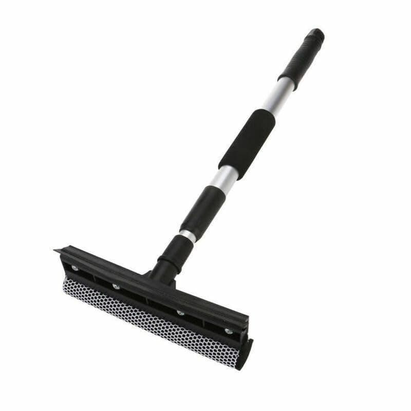 Divik Auto Car Glass Window Cleaning Brush Squeegee Mop with Rubber Blade Extendable Handle Telescopic Long Short Pole Car Wiper Home Cleaning Brush 1Pcs