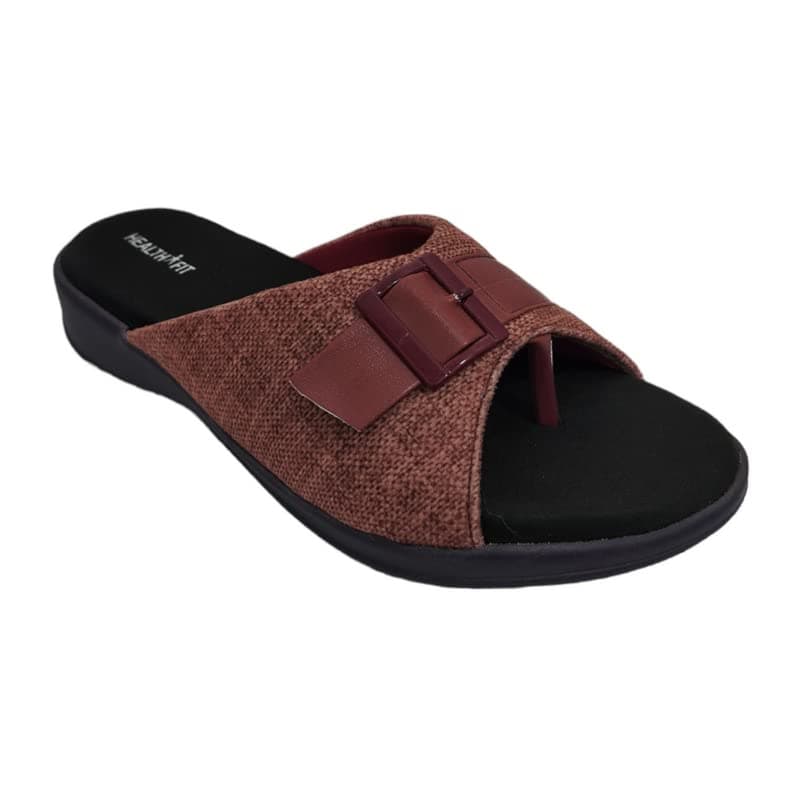 HEALTH FIT Extra Soft Ortho Care Diabetic & Orthopedic Slippers/Doctor Chappal & stylish for Girl's/Women Footwear 324 Cherry 5 UK