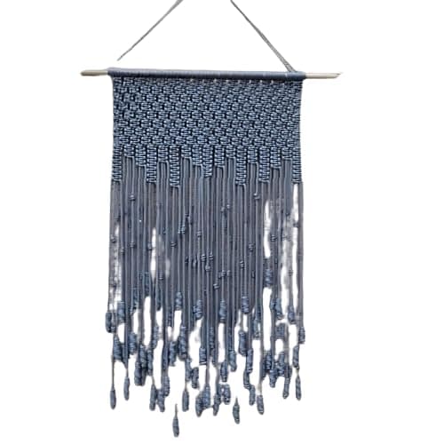 HAWAMAHAL Macrame wall hanging and boho wall decor for an apartment dorm room baby room bedroom and nursery above bed walls 12X18 OffWhite 09
