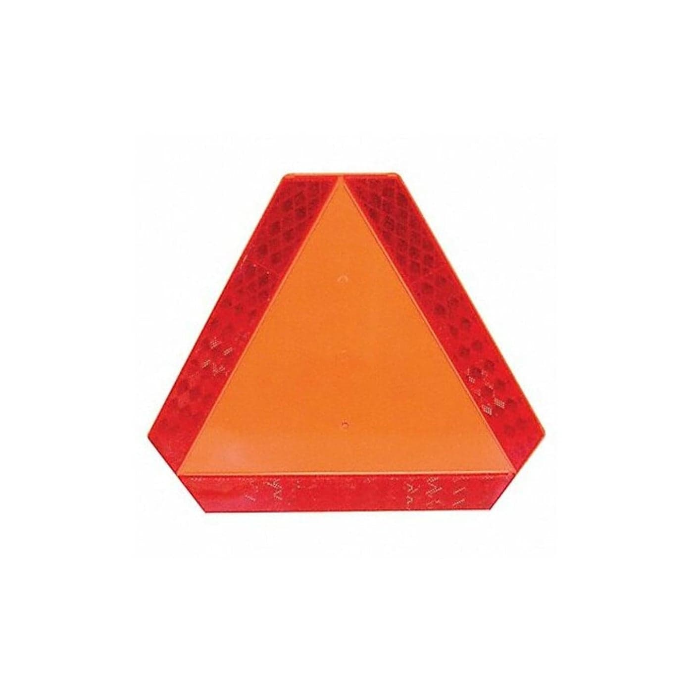 Deflecto Slow Moving Vehicle Sign with Reflective Tape Safety Triangle Orange Highly Visible Plastic 16 W x 14 H x 14 D70011050