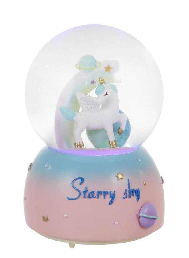 Music Box Crystal Ball Ornament Music Crystal Ball Dreamy Unicorn Crystal Ball Desktop Crystal Ball Unicorn Crystal Ball Light Unicorn Crystal Ball Lamp Crystal Ball Decor