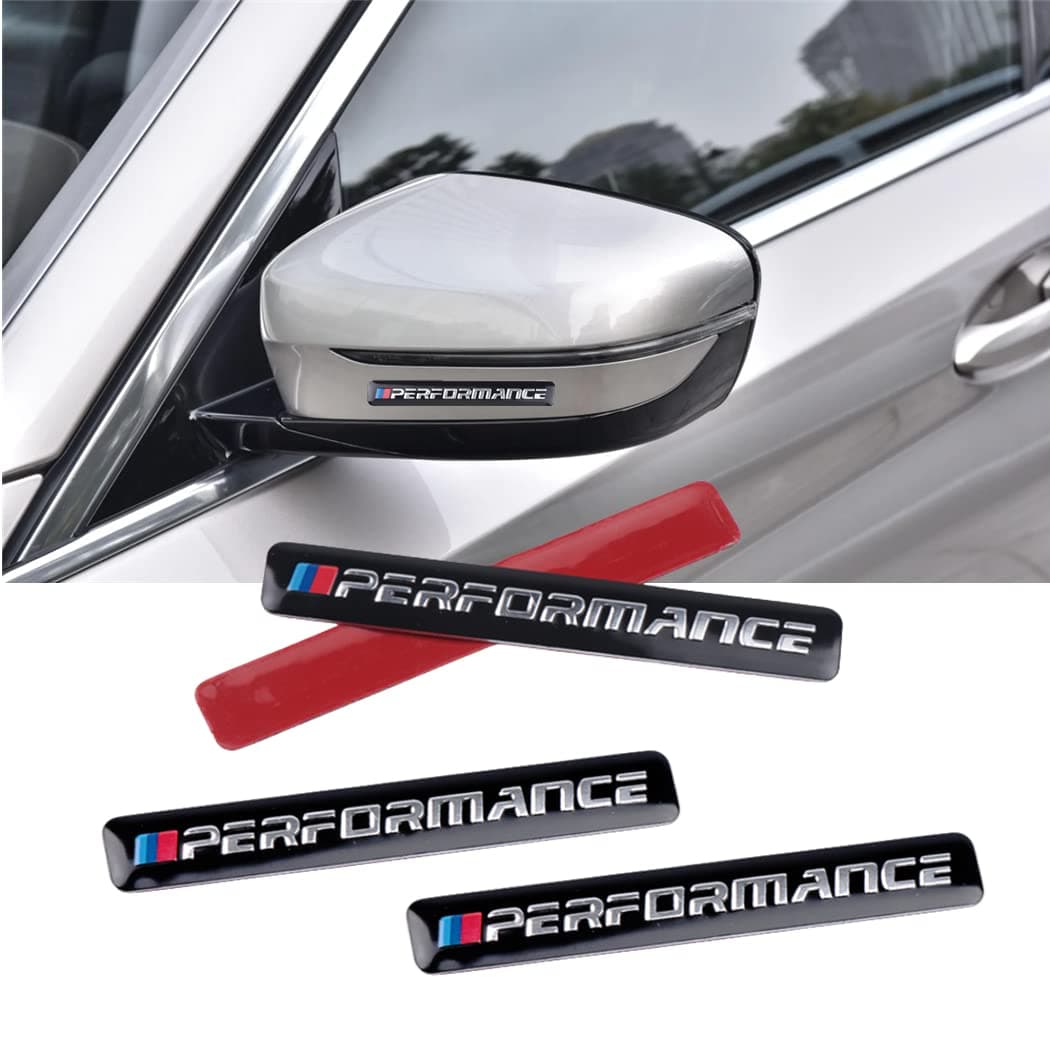Car 3 Color Classic Badge Metal Sticker is Suitable for car Windshield Side Mudguard Bumper Trunk Hood and car Interior and so on4PCS Black