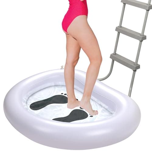 Inflatable Pool Foot Bath Basin Folding Pool Foot Wash Basin TubPortable for Outdoor Backyard and Swimming Pools