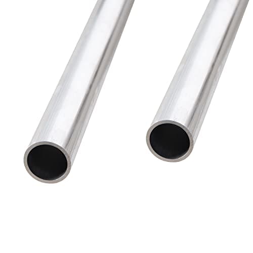 Aopin Round Aluminum Tube 17mm/0.67" ID x 20mm/0.79" OD x 300mm/11.8" Length, Seamless Aluminum Straight Tube 2 PCS