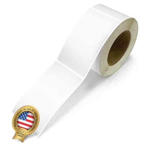 NextDayLabels 500 Rectangle Stickers (3" x 5") - Color Coding Labels Roll - Moving Labels for Boxes, Colored Inventory Stickers for Packing, Organizing, and Storage (White)