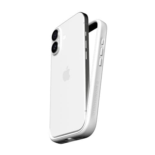 RhinoShield Phone Case Compatible with iPhone 17 Mod NX Modular Protective Bumper Case Without Backplate Slim Design Shockproof with Military Grade Drop Protection White