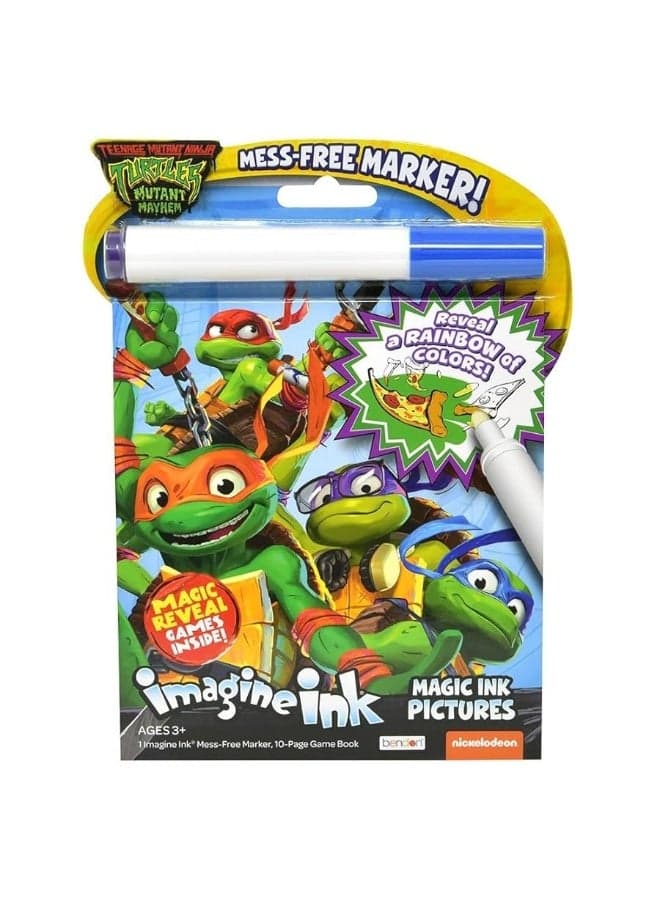 Bendon Teenage Mutant Ninja Turtles Imagine Ink, Magic Ink Pictures and Game Book with Mess Free Marker