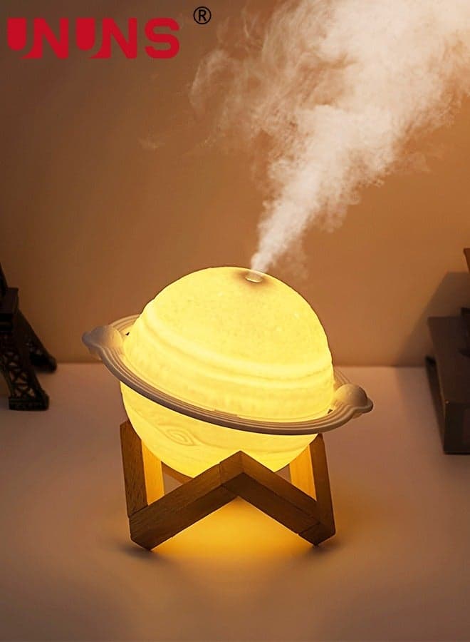 Humidifiers For Bedroom,Jupiter Planet Lamp Humidifier,Cool Mist Humidifiers,USB LED Light Humidifiers With Stand,Aromatherapy Diffuser Nursery Night Light For Kids Baby Friend Birthday Room Decor