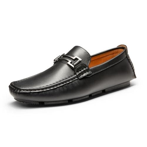 Bruno Marc Men's Driving Penny Loafers Casual Slip-on Moccasins Shoes,Size 8,Black,HUGH-01