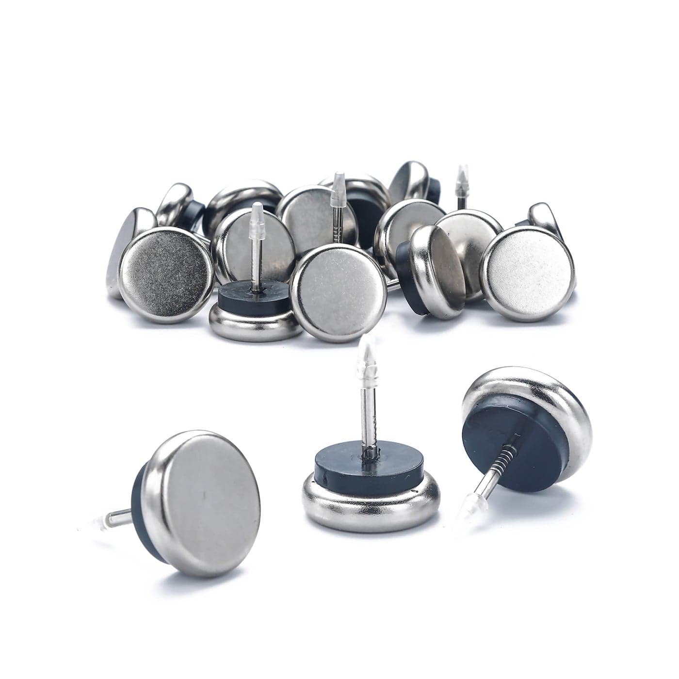 Dia Nail On Furniture Glides for Chairs Tables Furnigear Nickel Base Cushioned Furniture Nails Allowing Chairs to Glide Effortlessly Over Carpet Floors 78 20 PackGrey
