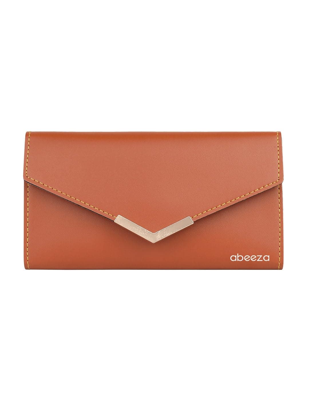 abeeza Handicraft Beautiful Clutch Bag Purse for Bridal | Casual | Party | Wedding | Color - Tan