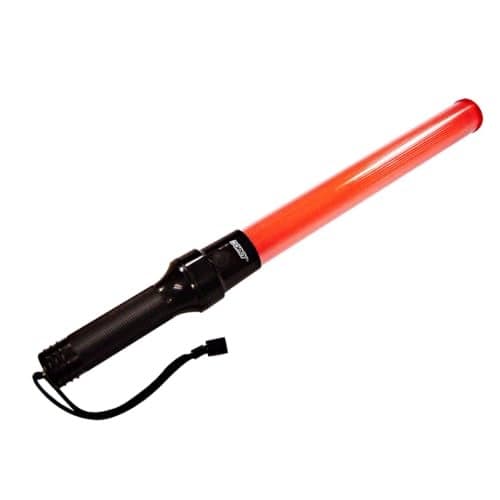 Dorcy 20-Lumen 12-Inch LED Signal Wand Flashlight with Wrist Strap Lanyard, Orange (41-1061), Reds