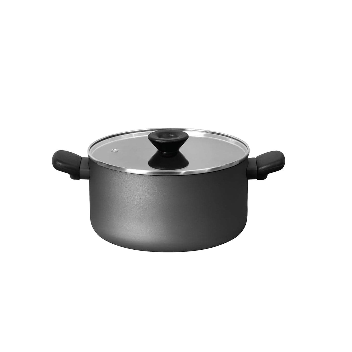 Generic Meyer Bahaus Nonstick Casserole With Lid, Biryani Pot|Biryani Handi|Biryani Rice|Cooking Casserole|Biryani Pot Nonstick Big Size|Non Stick Biryani Pot 5 Litre, 24Cm - Aluminium, Grey