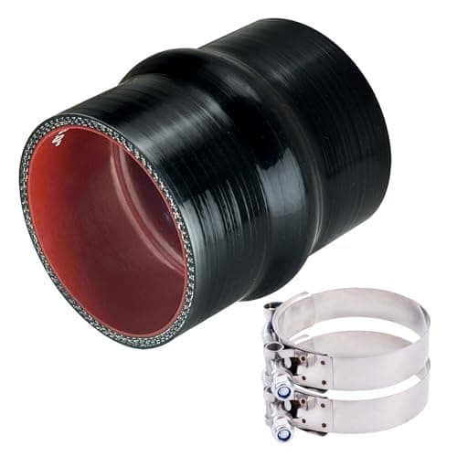 30 ID Silicone Hump Hose Coupler with 2 Tension HeavyDuty ClampHigh Temp 4Ply Reinforced 5MM Wall 40 Length Qty 1 For Pipes Connecting