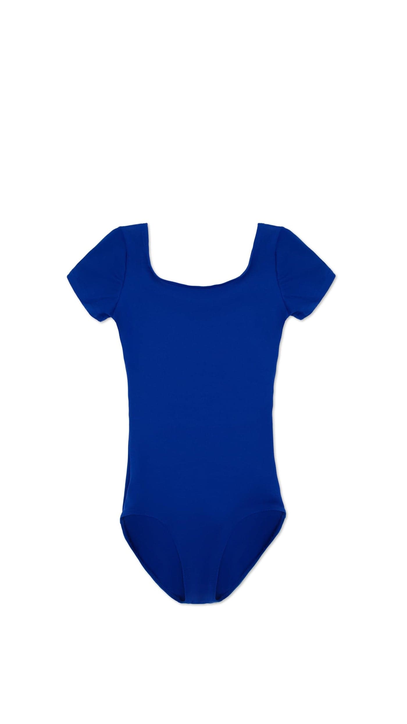 Capezio Big Girls' Classic Short Sleeve Leotard,Royal,M (8-10)