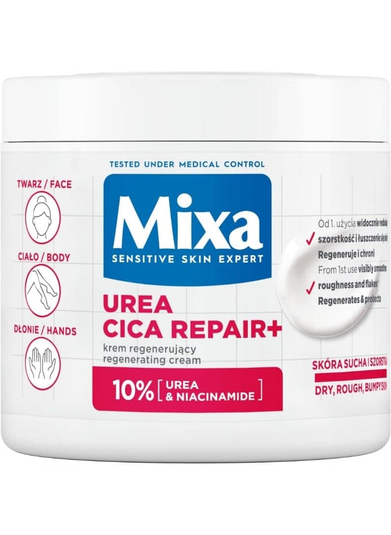 Mixa Urea Cica+ Repair Cream Jar 400ml