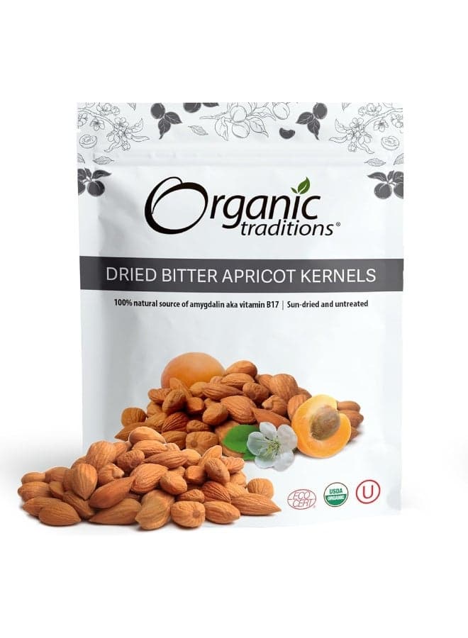 Organic Traditions Bitter Apricot Kernels - 8oz