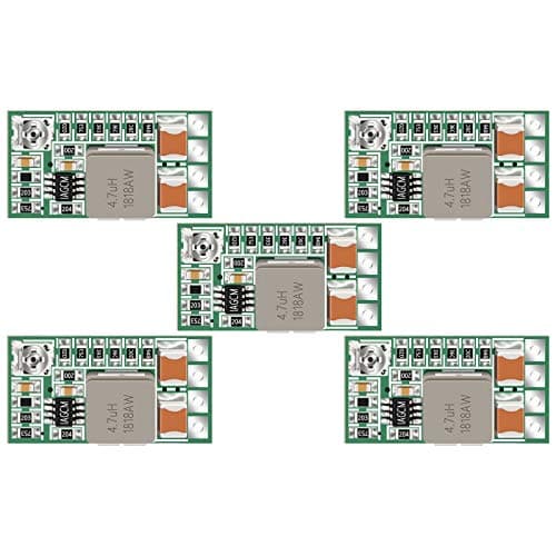DROK 5v Regulator 5pcs Mini Voltage Reducer DC 4524V 12V 24V Step Down to 5V Buck Converter Board 3A Volt StepDown Transformer Power Supply Module